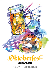 Platz 2 - Plakatdesign Wettbewerb zum Oktoberfest 2023